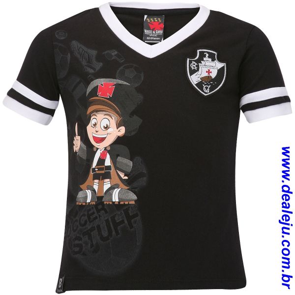 Camisa Infantil Vasco Stuff - Tam: P (04-06 anos)