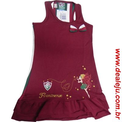 Vestido Infantil Fluminense Grená TAM: M