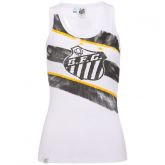 Camiseta Regata Braziline Santos Rib Feminina - Tam: G