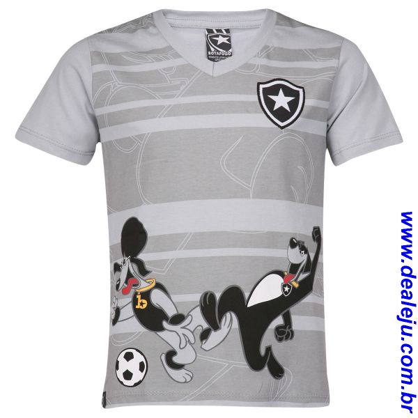 Camiseta Botafogo Infantil Gola V Ding - Tam: 4 (02-04 anos)