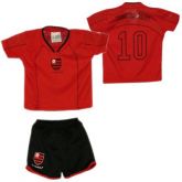 CONJUNTO TORCIDA BABY FLAMENGO COM RECORTE P:0/3 MESES