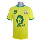 Camiseta Football Legends ZT Spain 82 Zico Amarelo- Tam: G