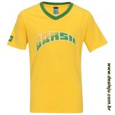 Camisa masculina Braziline Brasil Soul Gola V Malha - Tam: P